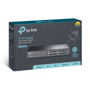 TL-SG1016PE 16-Port Gigabit POE+ 8-Port POE Switch 