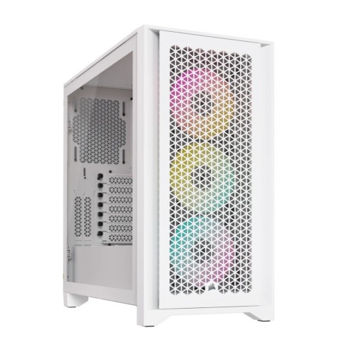 Corsair iCUE 4000D RGB Airflow Tempered Glass Case, True White