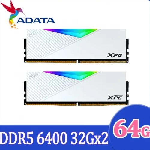 ADATA XPG Lancer RGB DDR5 6400 CL32 2x32GB - White