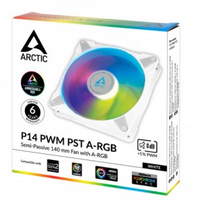 ARCTIC P14 PWM PST A-RGB (White)