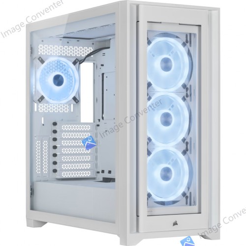 Corsair iCUE 5000X RGB Airflow Tempered Glass Mid-Tower Case True White - CS-CC-9011233-WW