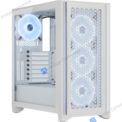 Corsair iCUE 4000D Airflow RGB Tempered Glass Mid-Tower Case True White - CS-CC-9011241-WW