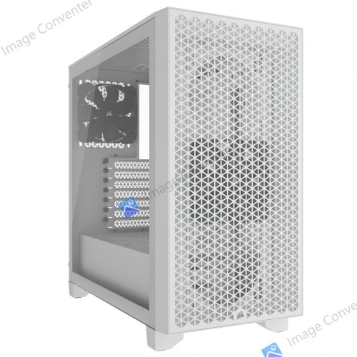 Corsair 3000D Airflow Mid-Tower PC Case - White - 2x SP120 ELITE Fans - CS-CC-9011252-WW