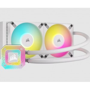 Corsair iCUE H100i Elite CAPELLIX XT RGB Watercooler 240mm Radiator White - CS-CW-9060072-WW