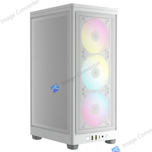 Corsair iCUE 2000D RGB Airflow Mini-ITX Case White - CS-CC-9011247-WW