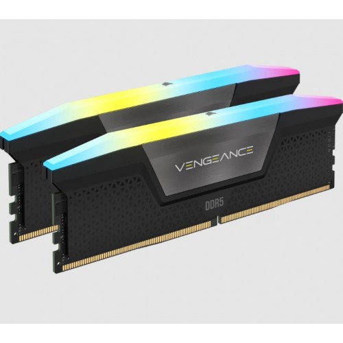 CORSAIR VENGEANCE RGB 48GB (2x24GB) DDR5 DRAM 6000MT/s CL36 Memory Kit — Black