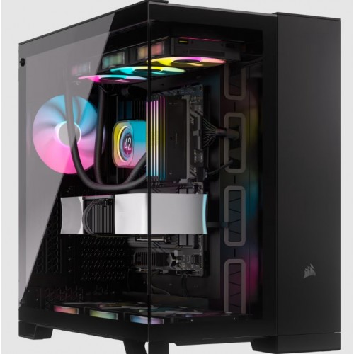 Corsair 6500X Mid-Tower Dual Chamber PC Case - Black - CS-CC-9011257-WW