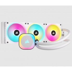 CORSAIR iCUE LINK H150i RGB White Liquid CPU Cooler - QX120 RGB Fans - 360mm Radiator - CS-CW-9061006-WW