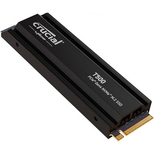 Crucial T500 1TB Gen4 NVMe M.2 with Heatsink