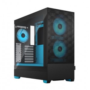 FRACTAL DESIGN  Pop Air RGB Cyan Core TG Clear Tint - FD-C-POR1A-02