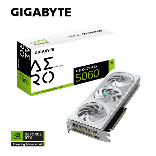 GIGABYTE GeForce RTX 5060 AERO OC 8G
