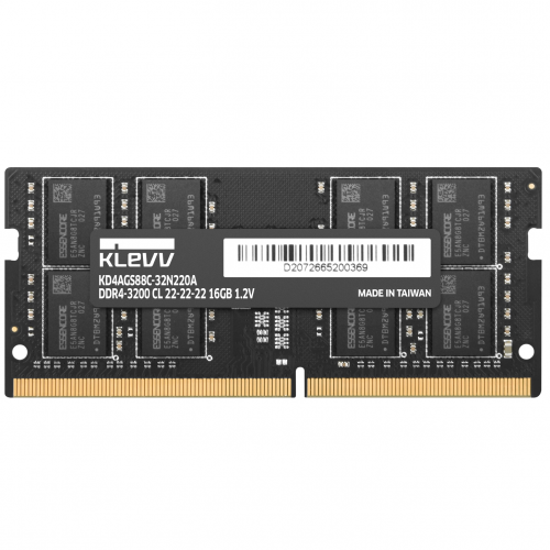 KLEVV PERF SODIMM - 16GB DDR4 3200 CL22  -KLVP-KD4AGSA80-32N220A