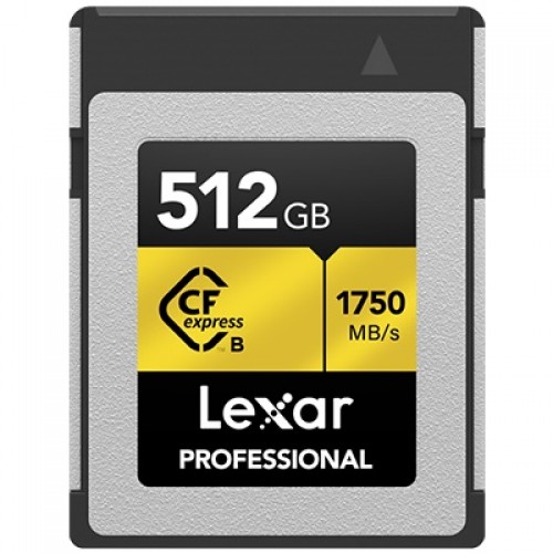 512GB - Lexar® Professional CFexpress™ Type B Card GOLD Series 512GB - Lexar® Professional CFexpress™ Type B Card GOLD Series