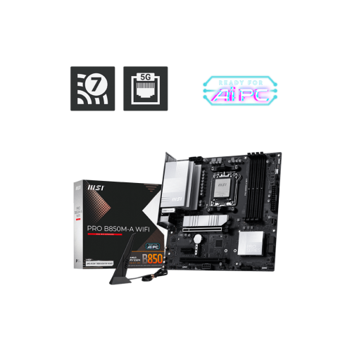 MSI PRO B850M A WIFI AM5 m-ATX MOTHERBOARD - D5