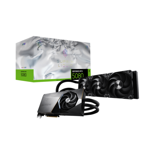 MSI RTX5080 SUPRIM LIQUID SOC 16G D7 GAMING GRAPHICS CARD