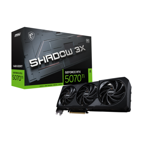 MSI RTX5070TI SHADOW 3X OC 16G D7 GAMING GRAPHICS CARD