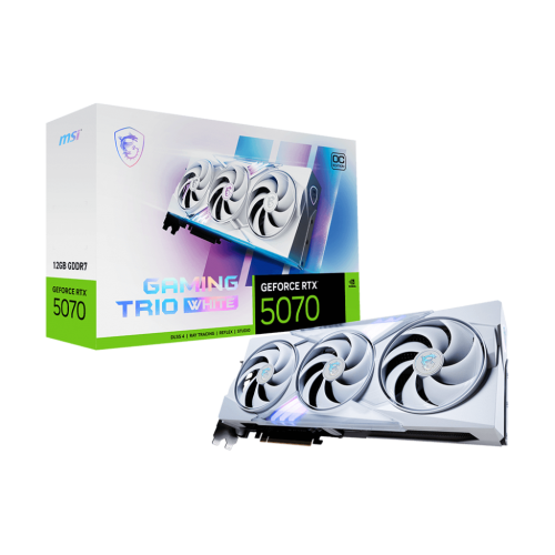 MSI RTX5070 GAMING TRIO OC 12G D7 GAMING GRAPHICS CARD - WHITE