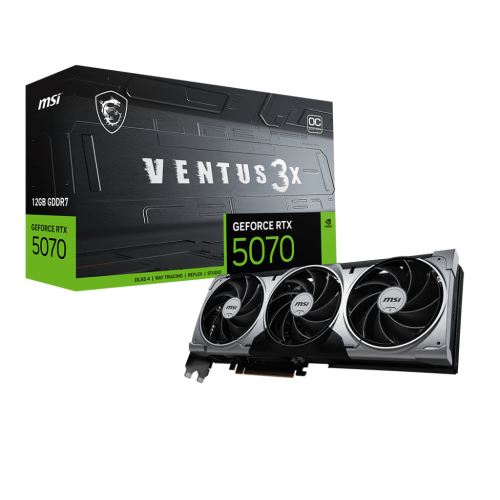 MSI RTX5070 VENTUS 3X OC 12G D7 GAMING GRAPHICS CARD
