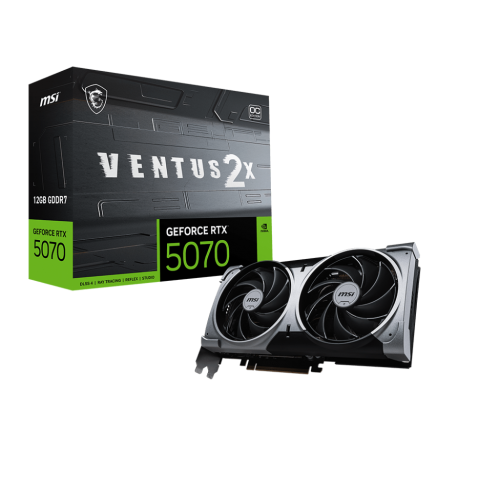 MSI RTX5070 VENTUS 2X OC 12G D7 GAMING GRAPHICS CARD