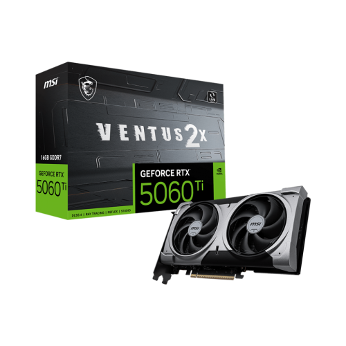 MSI RTX5060TI VENTUS X2 PLUS 16G D7 GAMING GRAPHICS CARD