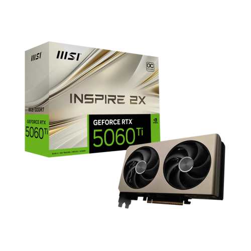 MSI RTX5060TI INSPIRE 2X OC 8G D7 GAMING GRAPHICS CARD