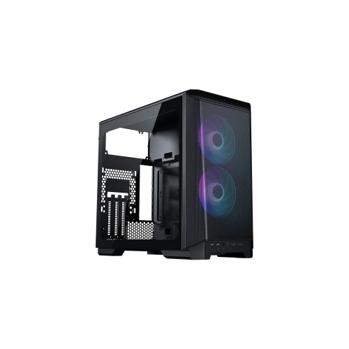 Phanteks Eclipse P200A Tempered Glass, 2x 120mm DRGB Black/White, Black - PH-EC200ATG_DBK01