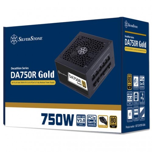 Silverstone DA750R-750W ATX3.0 Black 80+ Gold PSU