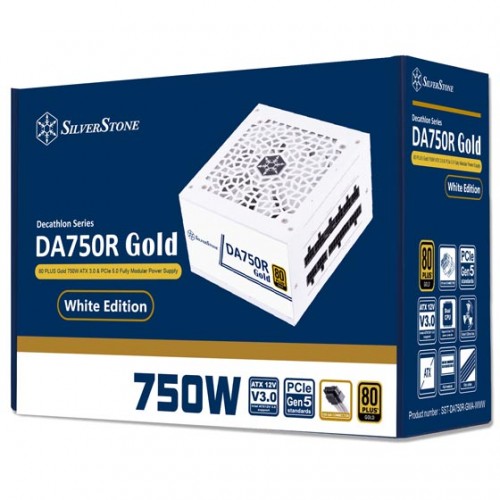 SILVERSTONE DA750R-750W ATX3.0 WHITE 80+ GOLD PSU