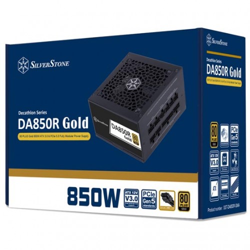 SILVERSTONE DA850R-850W ATX3.0 BLACK 80+ GOLD PSU