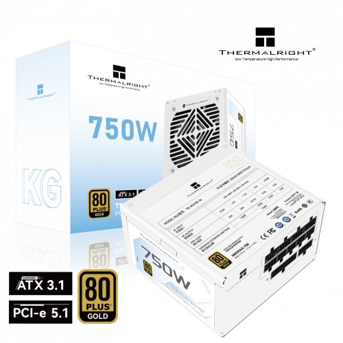 Thermalright KG 750W 80+ Gold Modular (ATX3.1+Gen5.1) - White