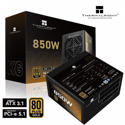 Thermalright KG 850W 80+ Gold Modular (ATX3.1+Gen5.1) - Black
